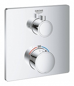 Смеситель для душа термостат (внешняя часть) Grohe Grohtherm 24079000 хром латунь