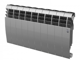Радиатор биметалл Royal Thermo BiLiner Silver Satin 350 10 секц.