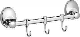 Крючок 3-ой подвижный на планке Haiba HB16 HB1615-3 хром