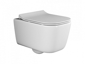 Унитаз подвесной Ceramica Nova New Day безободковый смыв сид.дюр. микролифт CN3005
