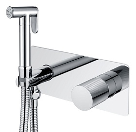 Смеситель для унитаза внеш. и скрытая часть (в сборе) Boheme Stick Chrome Touch Chrome 127-CRCR.2 с гигиеническим душем хром латунь