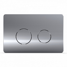 Кнопка смыва (клавиша) для инсталляции Azario прямоугольная c кругл.кнопками хром глянец AZ-8200-0084/AZ-P57-0120 Водяной