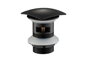 Донный клапан 1 1/4" Aquatek AQ6004MB черный