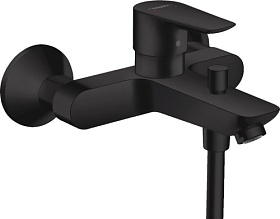 Смеситель для ванны/душа (короткий излив) Hansgrohe Talis E 71740670 чёрный латунь