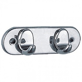 Крючок 2-ой на планке Ledeme 15 L1505-2 хром Водяной