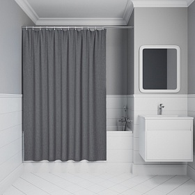 Штора для ванной Iddis Decor 180х200 полиэстер DL03P18i11 серый