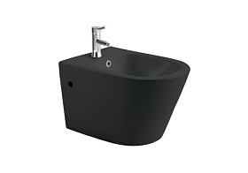 Биде подвесное Aquatek Вега AQ1057-MB без крышки чёрное фарфор Водяной