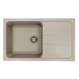 Мойка для кухни Florentina Специя 860 17.060.D0860.305 прямоуг. 86х51 глуб. 20см вып. 3 1/2" (врезная) крыло универсал грей