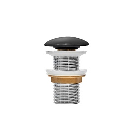 Выпуск для раковины без перелива Iddis Optima Home OPHBM00i88 черный матовый
