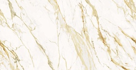 Плитка керамогранит 120х60 Azario Calacatta Royal Gold бежевая Водяной