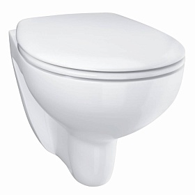 Унитаз подвесной Grohe Bau Ceramic безободковый смыв сид.дюр. микролифт 39351000 Водяной