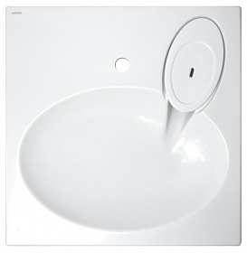 Раковина (умывальник) Azario Elegance 60 подвесная CS00078300 над стиральной машинкой