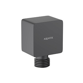 Шланговое подключение для душа Aquatek AQ2459MB латунь чёрное