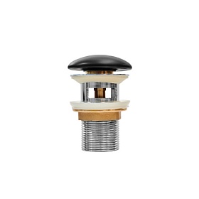 Выпуск для раковины с переливом Iddis Optima Home OPHBM0Wi88 черный матовый
