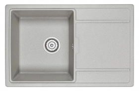 Мойка для кухни Granula GR-7804 прямоуг. 78х50 глуб. 20см вып. 3 1/2" (врезная) крыло универсал базальт