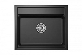 Мойка для кухни Granula KS-6003 шварц прямоуг. 60х51 глуб. 24,5см вып. 3 1/2" (врезная) шварц