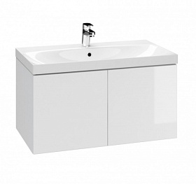 Тумба под раковину Cersanit Colour 80 подвесная 2-е дверки белая 64259 Водяной