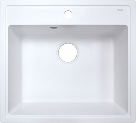 Мойка для кухни Azario Litos CS00078321 прямоуг. 57х50,5 глуб. 20см вып. 3 1/2" (врезная) белая