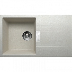 Мойка для кухни Tolero Classic TL-750.102 прямоуг. 75х43,5 глуб. 21,6см вып. 3 1/2" (врезная) крыло универсал сафари