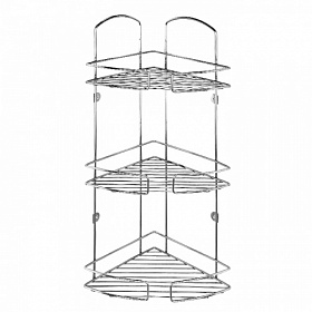 Полка угловая 3-ая металл Milardo Shelf хром 111WC30M44