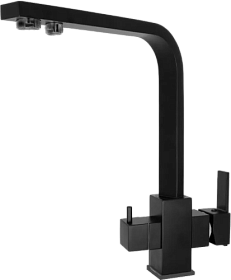 Смеситель для кухни (мойки) Haiba HB803-7 HB76803-7 с переключ.для фильтра питьевой воды чёрный нерж. сталь