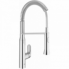 Смеситель для кухни (мойки) Grohe K7 31379000 гибкий излив хром латунь