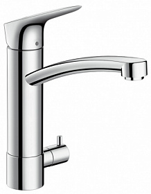 Смеситель для кухни (мойки) Hansgrohe Logis 71834000 с переключателем посудомоечной машины хром латунь