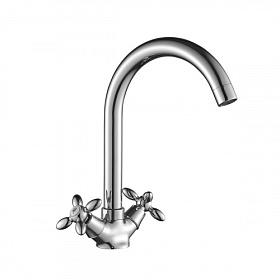 Смеситель для кухни (мойки) DecoRoom DR53 DR53028 хром латунь