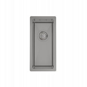 Мойка для кухни Iddis Edifice EDI21G0i77 прямоуг. 21х44 глуб. 20см (толщ.1,2мм) вып. 3 1/2" (врезная, подстольная) графит