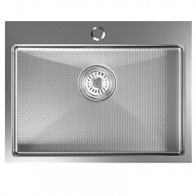 Мойка для кухни Mixline Pro 552932 прямоуг. 60х45 глуб. 22см (толщ.3мм) вып. 3 1/2" (врезная) PVD нано сатин