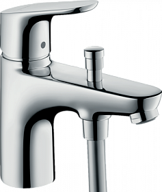 Смеситель для ванны/душа (короткий излив) Hansgrohe Focus E2 31930000 на борт ванны на 1 отверстие хром латунь