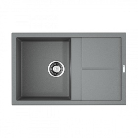 Мойка для кухни Omoikiri Sumi 79-GR 4993552 прямоуг. 79х50 глуб. 23см (толщ.10мм) вып. 3 1/2" (врезная) крыло универсал leningrad grey