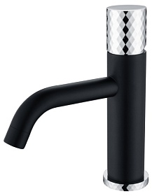 Смеситель для умывальника (раковины) Boheme Stick Black Diamond Chrome 121-BCR хром/черный латунь