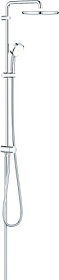 Душевая стойка с верхней тропич.лейкой (смеситель отдельно) Grohe Euphoria d250 мм 4 реж. 26675000 хром круглая