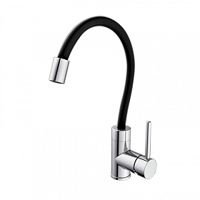 Смеситель для кухни (мойки) Iddis Kitchen 360 K36SBJBi05 гибкий излив чёрный латунь