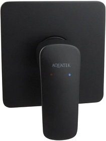 Смеситель для душа внеш. и скрытая часть (в сборе) Aquatek Вега AQ1066MB чёрный латунь