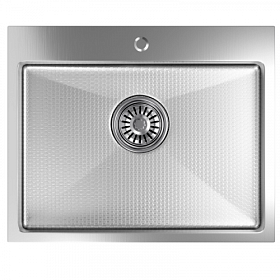 Мойка для кухни Mixline Pro 552934 прямоуг. 53х43 глуб. 22см (толщ.3мм) вып. 3 1/2" (врезная) PVD нано сатин