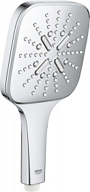 Лейка для душа Grohe Rainshower SmartActive 3-х реж. d130 мм 26582000 хром квадратная Водяной