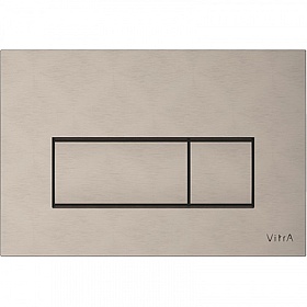 Кнопка смыва (клавиша) для инсталляции Vitra Root Square прямоугольная никель матовая 740-2395