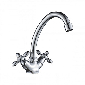 Смеситель для умывальника (раковины) DecoRoom DR53 DR53012 хром латунь