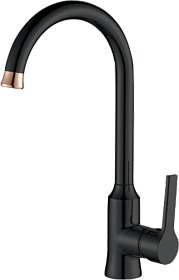 Смеситель для кухни (мойки) Haiba HB652-7 HB70652-7 чёрный латунь