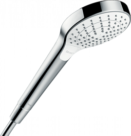 Лейка для душа Hansgrohe Croma Select S Vario 3-х реж. d110 мм 26802400 белая/хром круглая Водяной