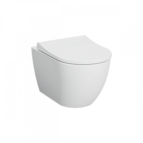 Унитаз подвесной Vitra Mia Round безободковый смыв с гигиенич.покрытием сид.отдельно 7510B003-0075