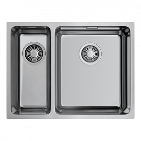 Мойка для кухни Omoikiri Tadzava 58-2-U/IF-IN-R 4993773 прямоуг. 58х44 глуб. 20см (толщ.1мм) вып. 3 1/2" (врезная, подстольная) PVD нержавеющая сталь