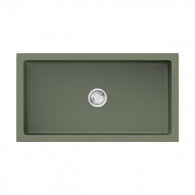 Мойка для кухни Omoikiri Mikura 76-OL 4997076 прямоуг. 76х46 глуб. 23см вып. 3 1/2" (врезная, фронтальный монтаж) olive
