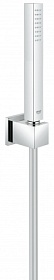 Душевая лейка с шлангом и держателем Grohe Euphoria Cube 27702000 хром Водяной