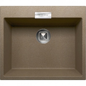 Мойка для кухни Tolero Classic TL-580.823 прямоуг. 58х50 глуб. 21,6см вып. 3 1/2" (врезная) тёмно-бежевая