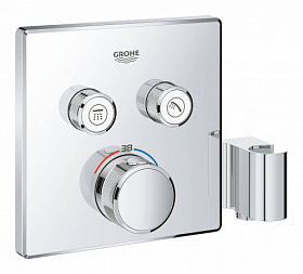 Смеситель для душа термостат (внешняя часть) Grohe Grohtherm SmartControl 29125000 хром латунь Водяной