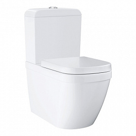 Унитаз-компакт напольный (чаша) Grohe Euro Ceramic безободковый смыв сид. и бачок отдельно 39338000 Водяной