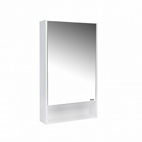 Зеркало-шкаф Viant Мальта 50 белое с полочкой VMAL50BEL-ZSH Водяной